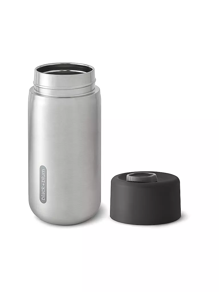 BLACK+BLUM | Thermos - Tazza termica in acciaio inox to Go 340ml Nero/Acciaio inox | Nero