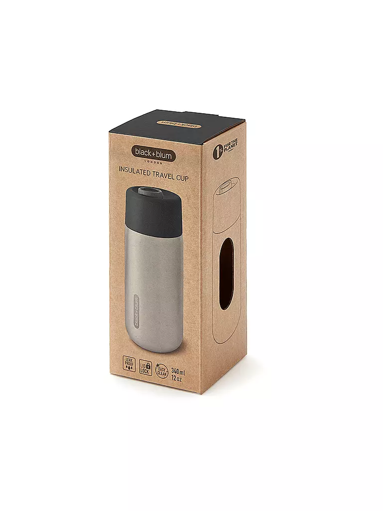 BLACK+BLUM | Thermos - Tazza termica in acciaio inox to Go 340ml Nero/Acciaio inox | Nero