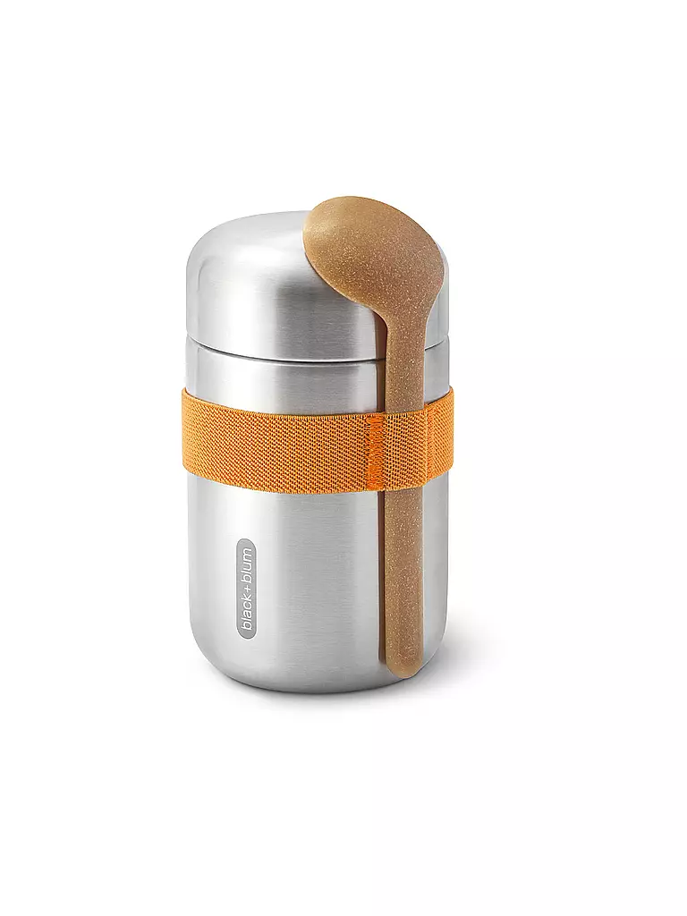 BLACK+BLUM | Thermosbehälter - Food Flask 400ml Arancione/Acciaio Inox | Arancione