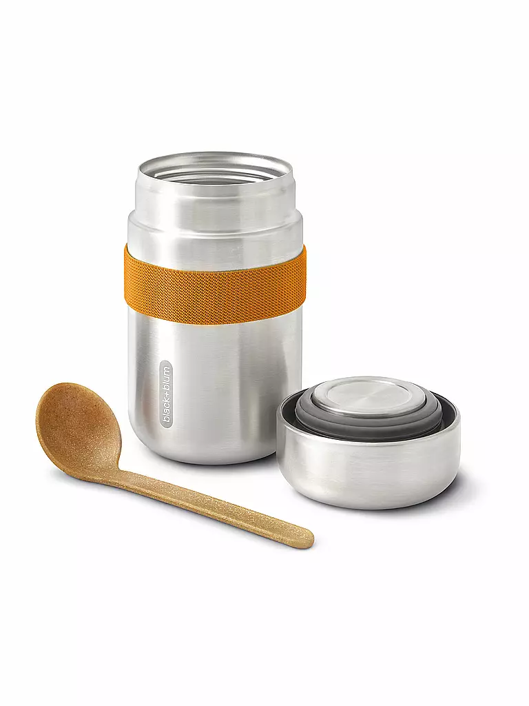 BLACK+BLUM | Thermosbehälter - Food Flask 400ml Arancione/Acciaio Inox | Arancione