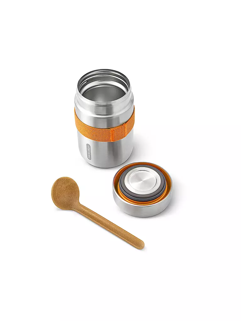BLACK+BLUM | Thermosbehälter - Food Flask 400ml Arancione/Acciaio Inox | 