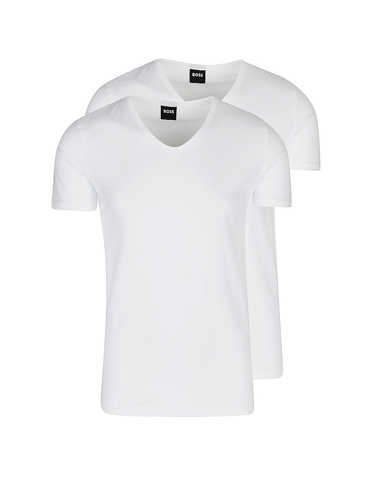 T-shirt confezione da 2 bianco S