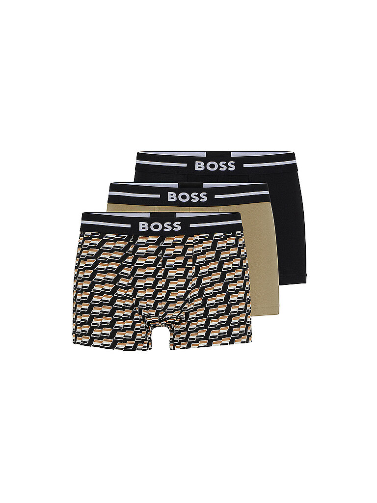 Pantaloni confezione da 3 nero oliva fantasia nero S