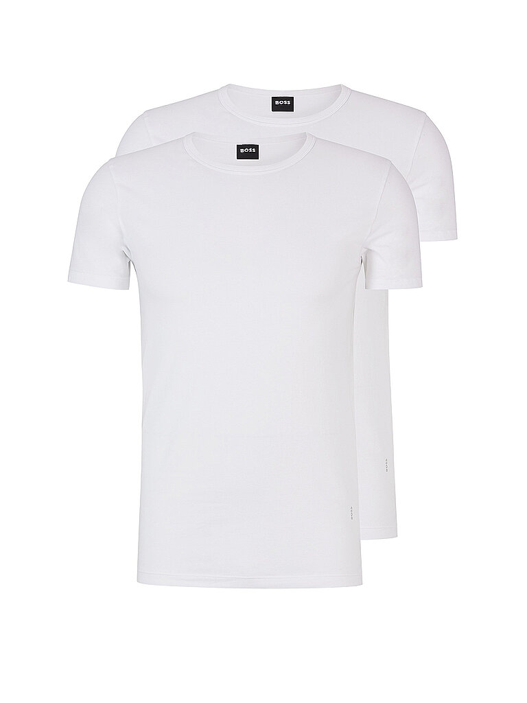 T-shirt confezione da 2 bianco L