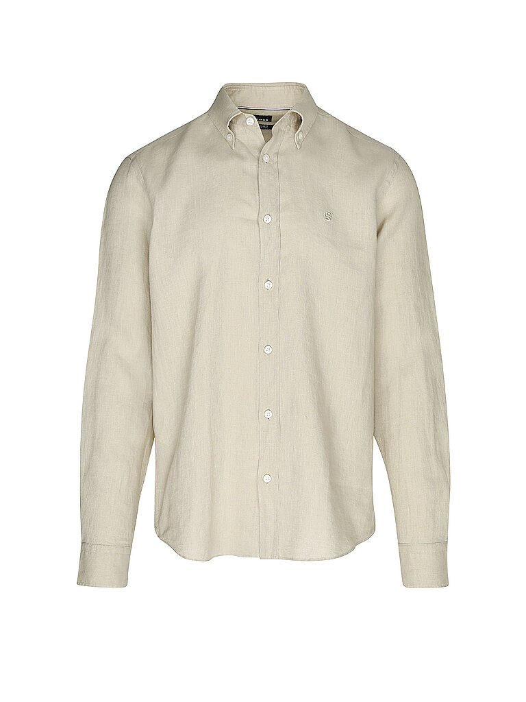 Camicia di lino H-LIAM beige XXL