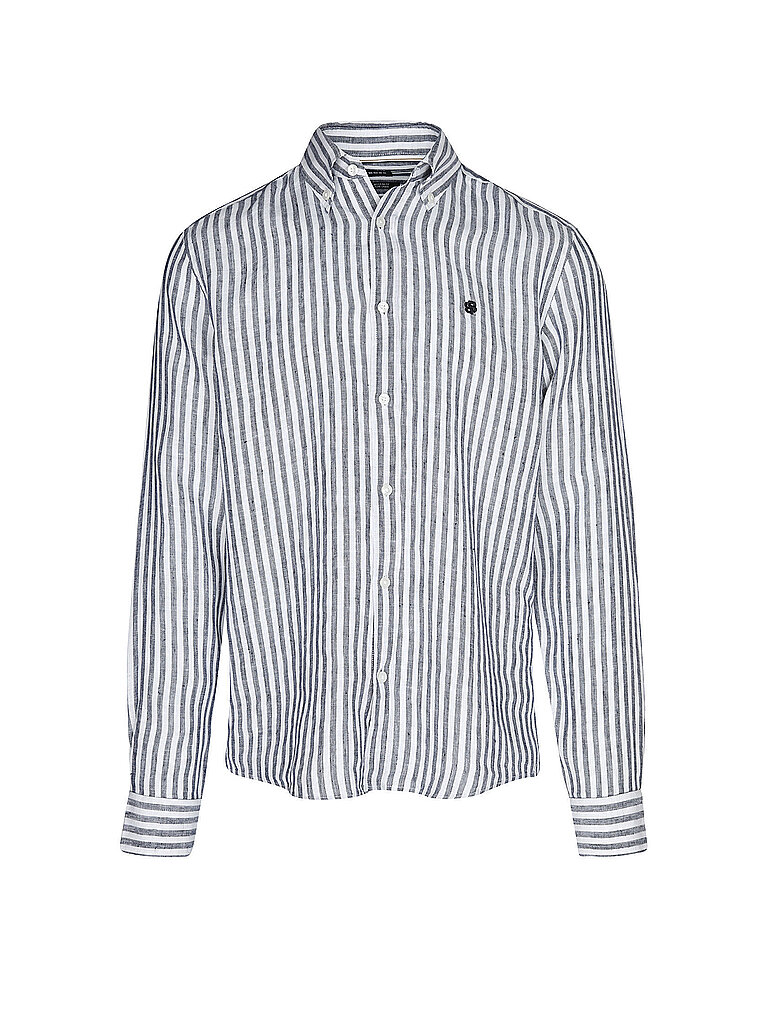 Boss Camicia in lino H-LIAM blu S
