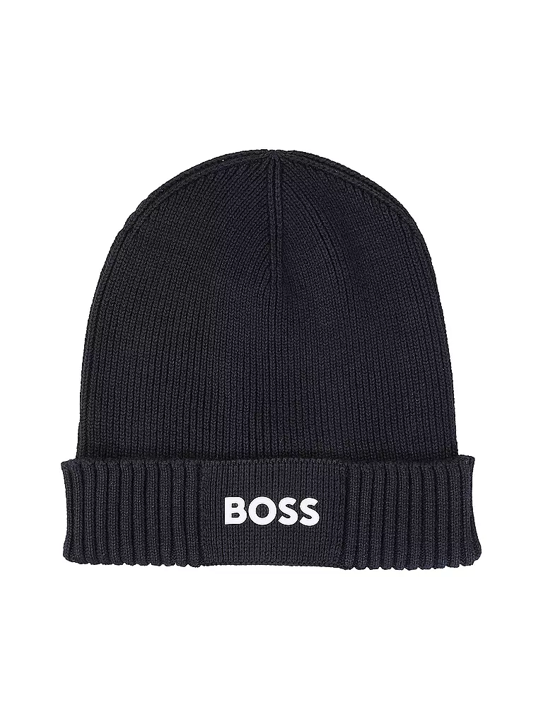 BOSS | Berretto - Cuffia | Blu scuro