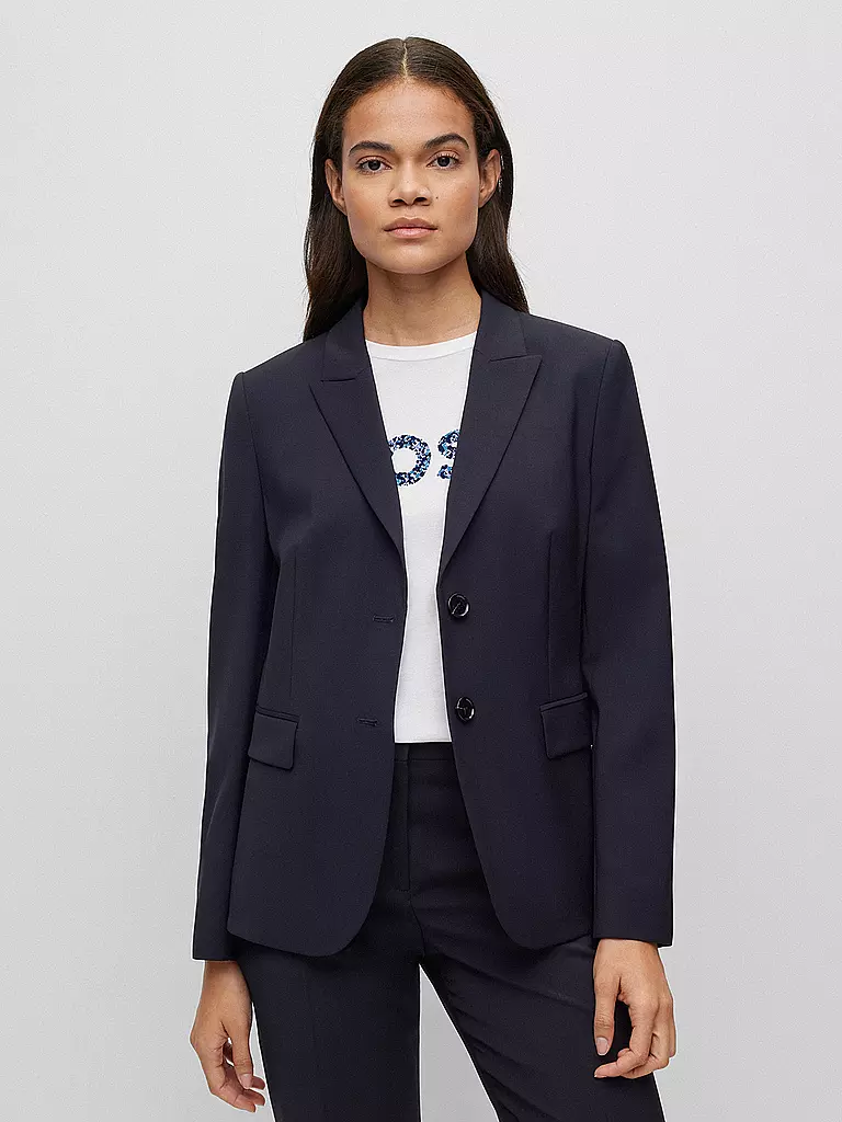 BOSS | Blazer regular fit JULEAH | Blu scuro