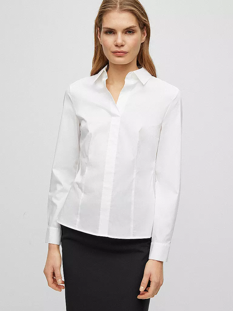 BOSS | Blusa Slim Fit BASHINA | Bianco