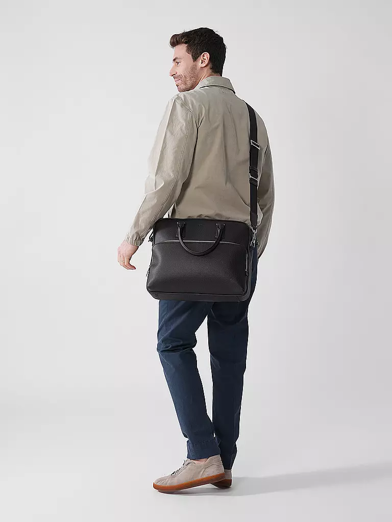 BOSS | Borsa in pelle - Cartella | Marrone