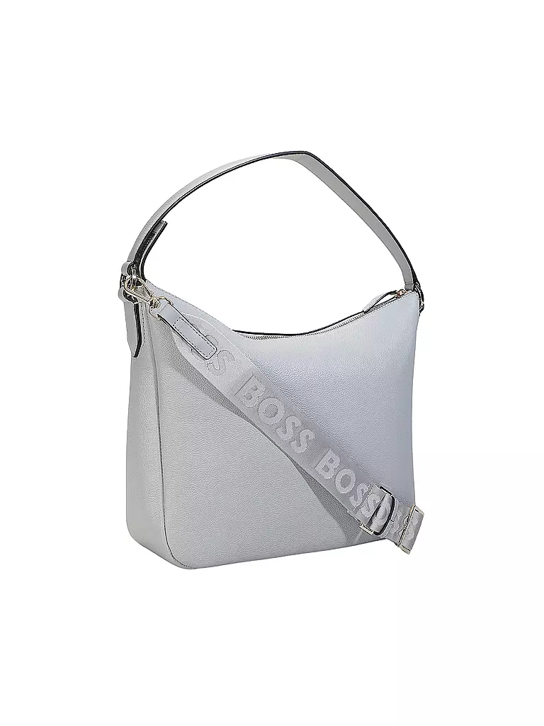 BOSS | Borsa in pelle - Hobo Bag ALYCE Medium | Bianco