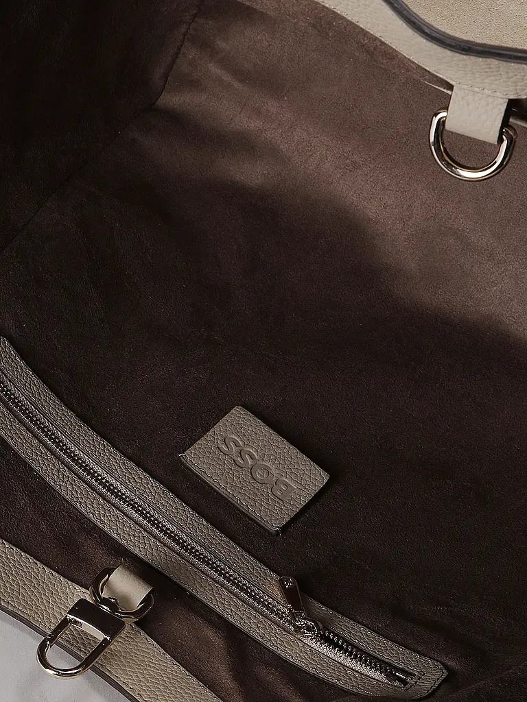 BOSS | Borsa in pelle - Hobo Bag LENAH | Beige