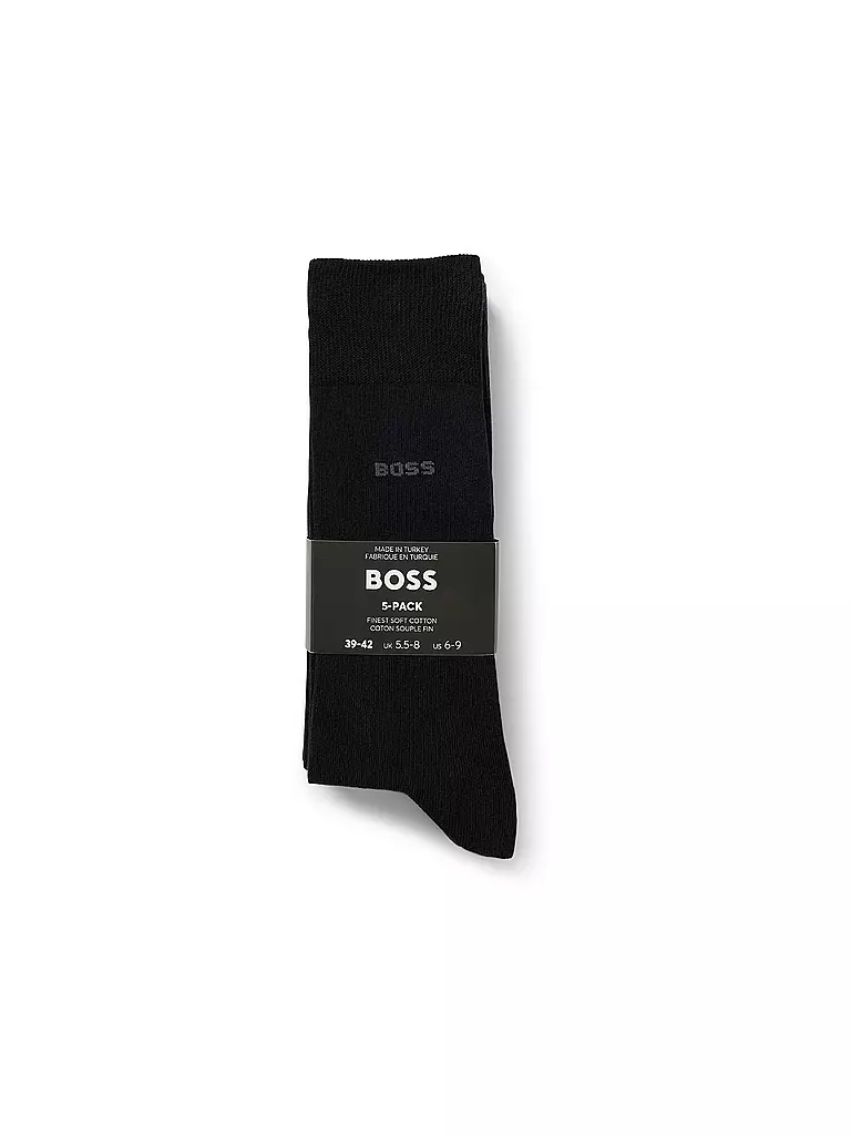 BOSS | Calzini 5 paia neri |