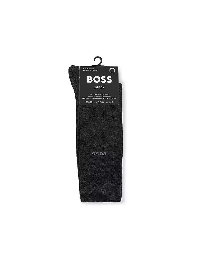 BOSS | Calzini confezione da 2 antracite | Grigio