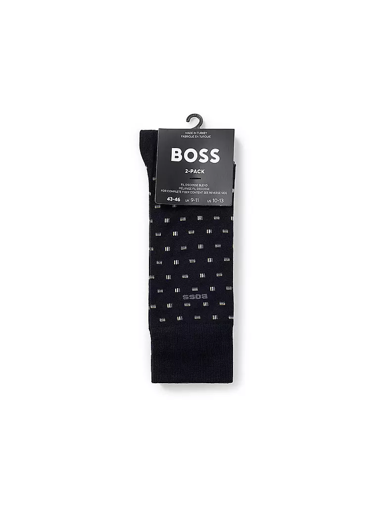 BOSS | Calzini confezione da 2 blu scuro | Blu scuro
