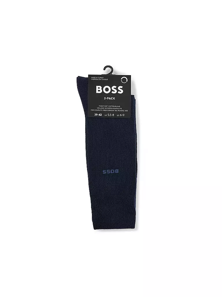 BOSS | Calzini confezione da 2 blu scuro | Blu scuro