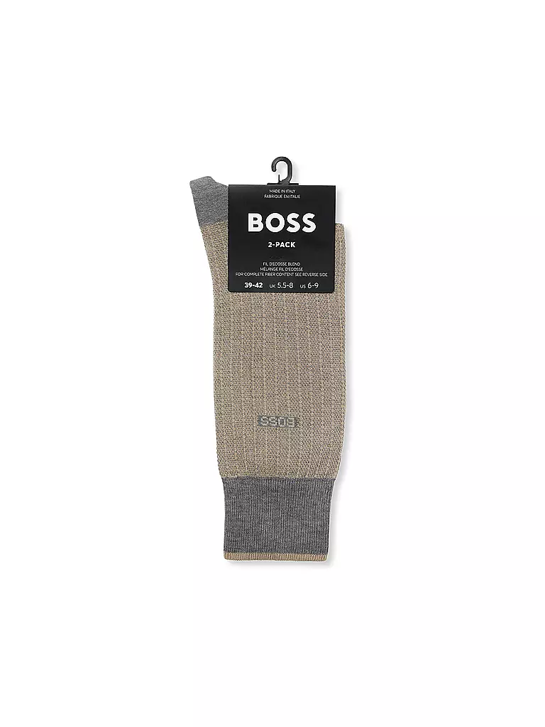 BOSS | Calzini confezione da 2 grigio medio |