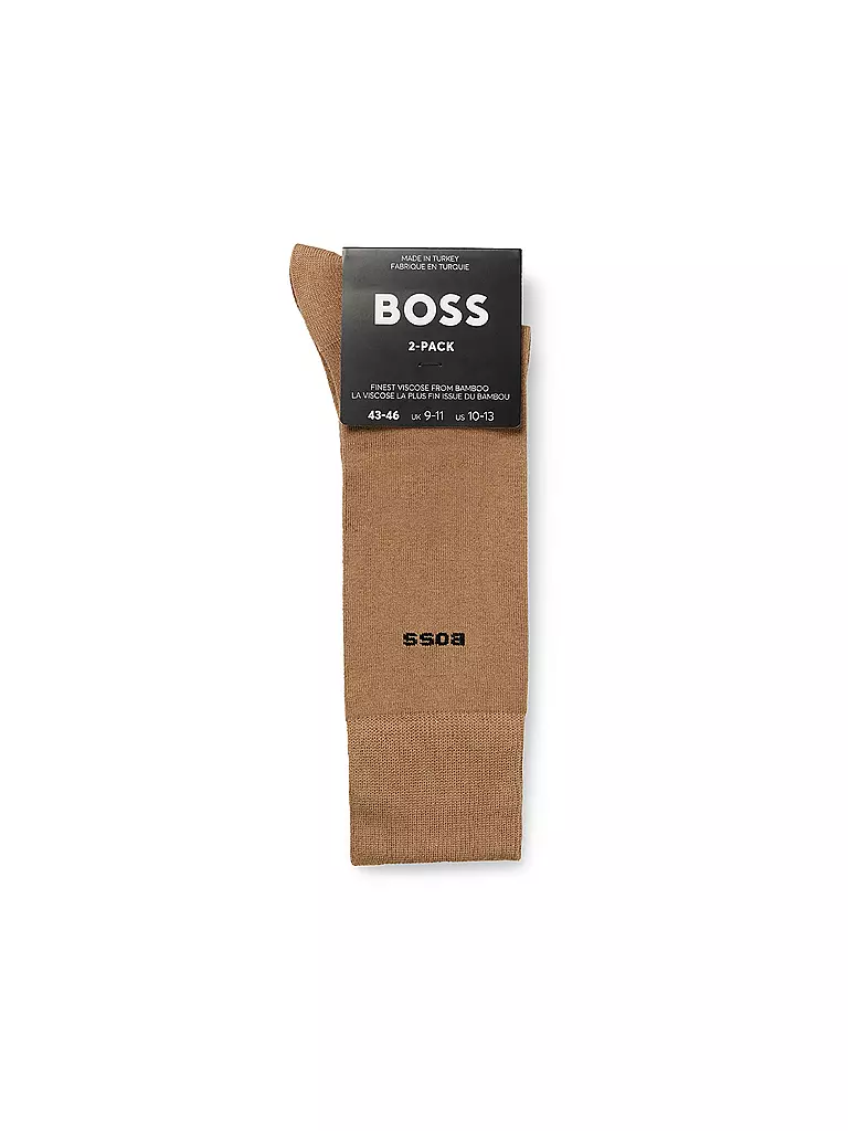 BOSS | Calzini confezione da 2 pz. beige medio | Beige