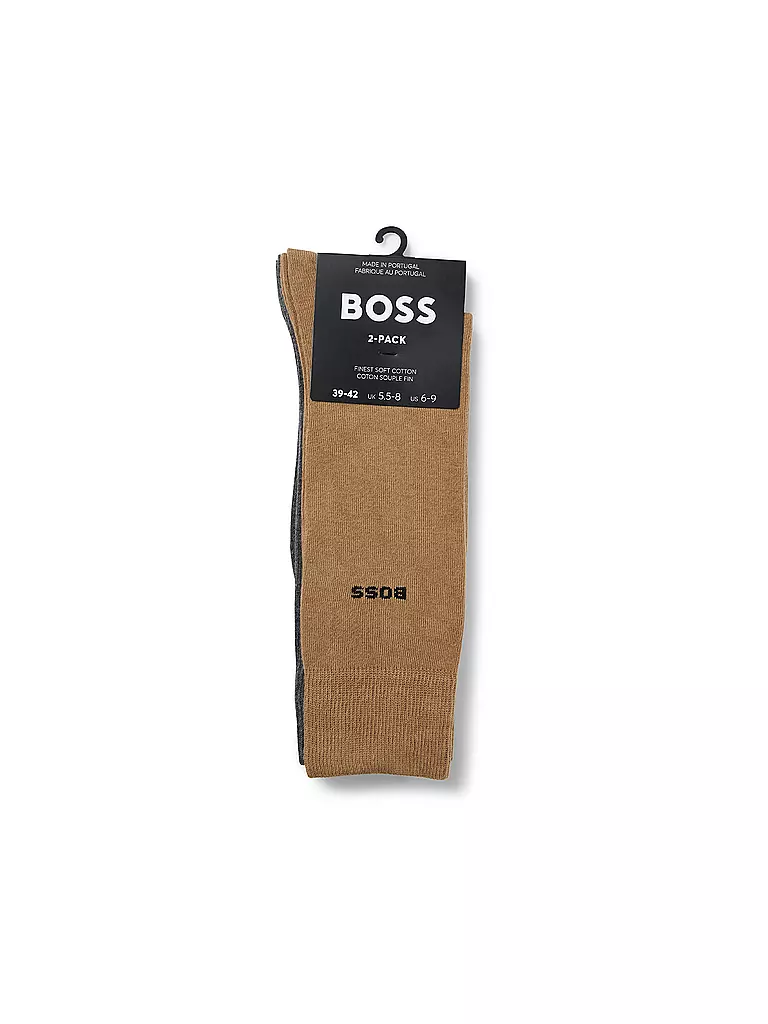 BOSS | Calzini confezione da 2 pz. beige medio | Beige