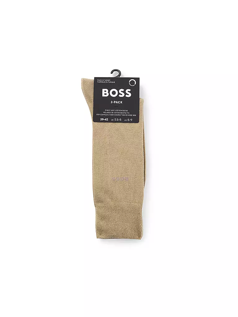 BOSS | Calzini confezione da 2 pz. beige medio | Beige