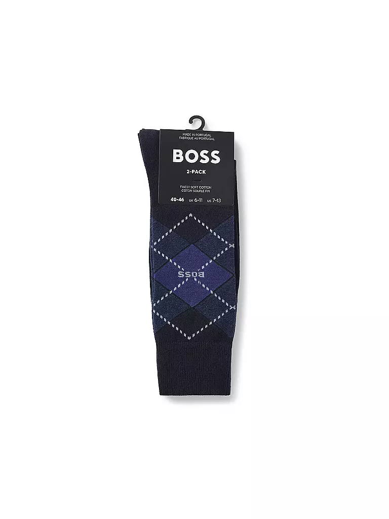BOSS | Calzini confezione da 2 pz. blu scuro | Blu scuro