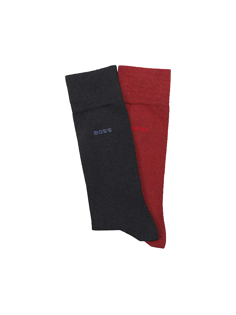 BOSS | Calzini confezione da 2 rosso medio | Rosso scuro