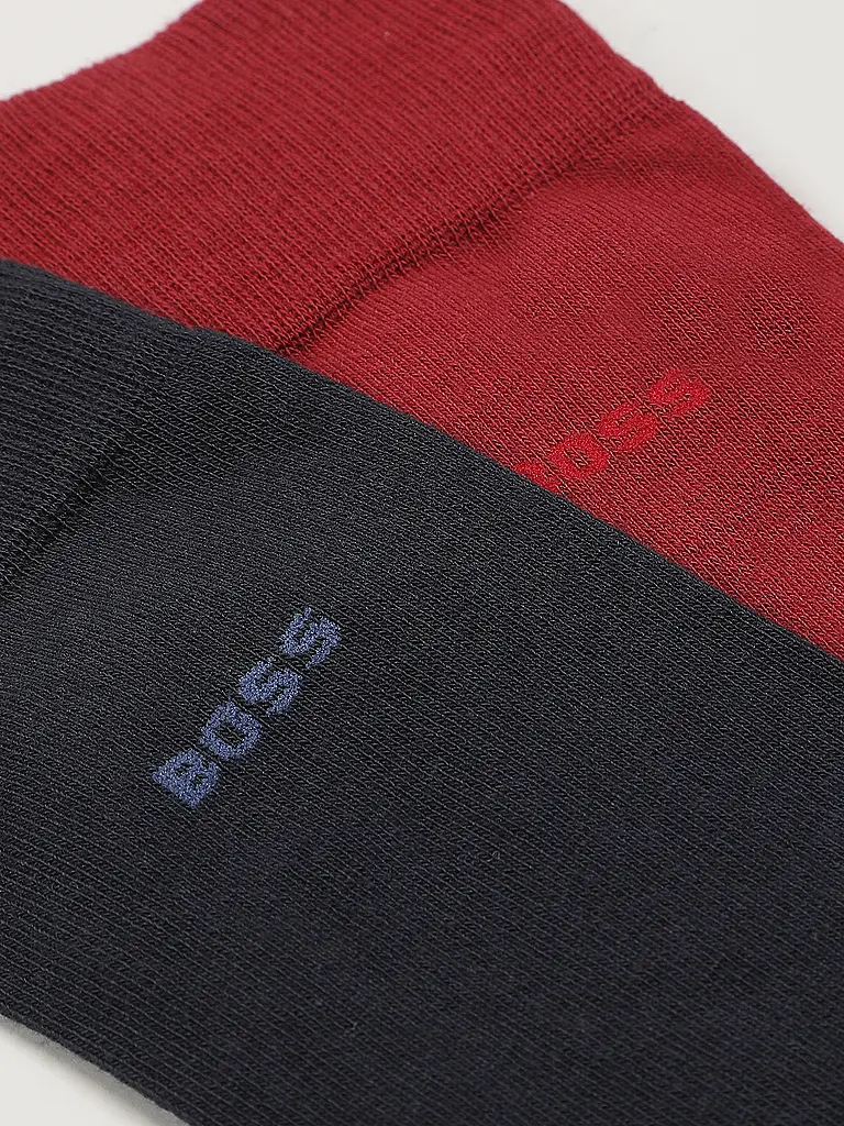 BOSS | Calzini confezione da 2 rosso medio | Rosso scuro