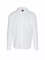 BOSS | Camicia di lino regular fit RELEGANT | Bianco