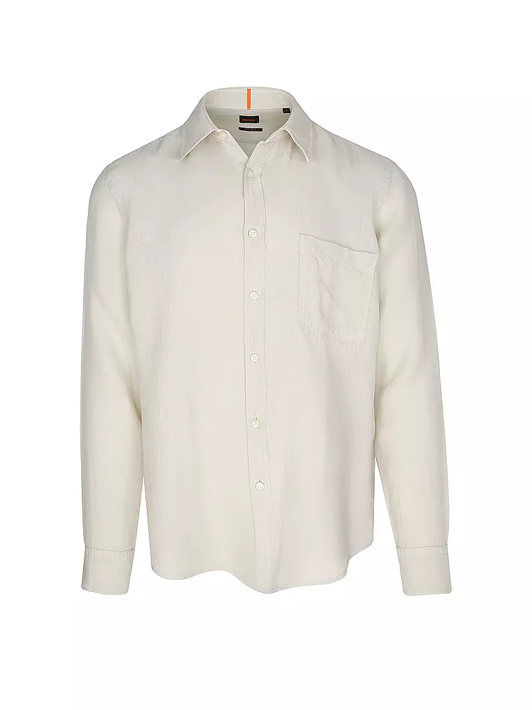 BOSS | Camicia di lino regular fit RELEGANT | Beige