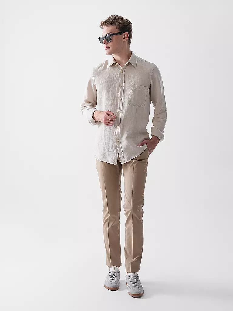 BOSS | Camicia di lino regular fit RELEGANT | Beige