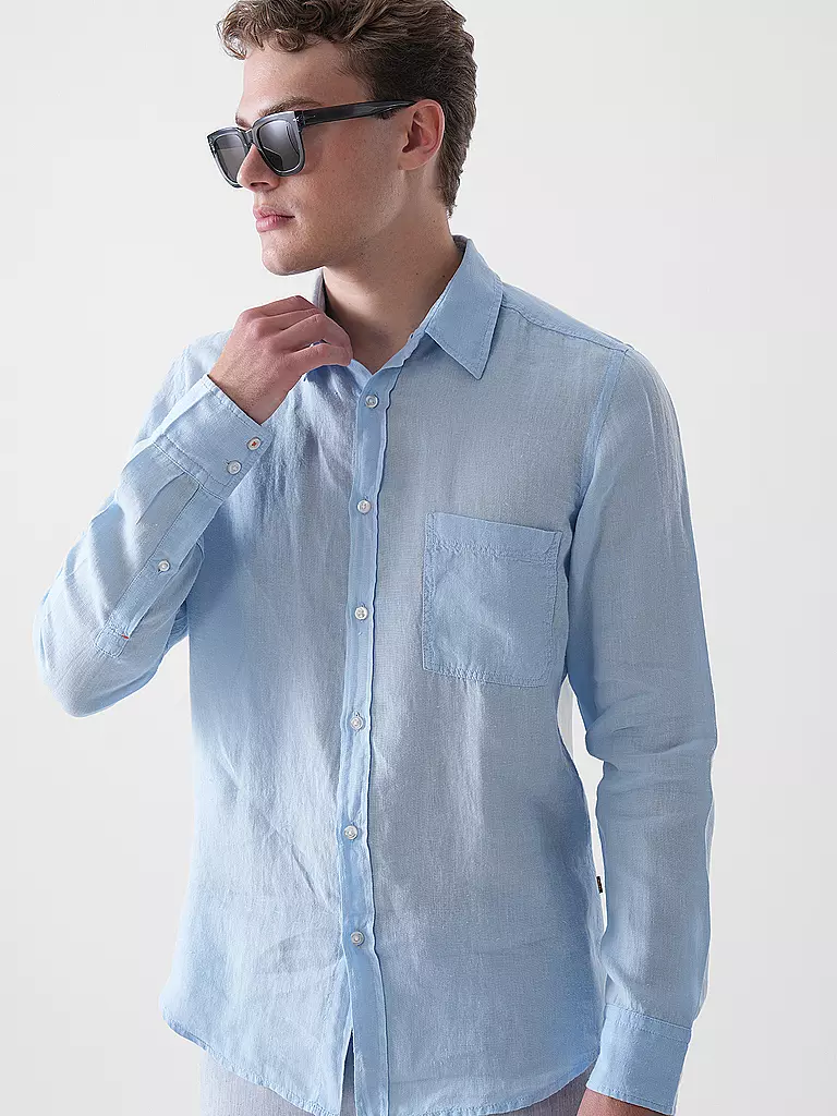 BOSS | Camicia di lino regular fit RELEGANT | 