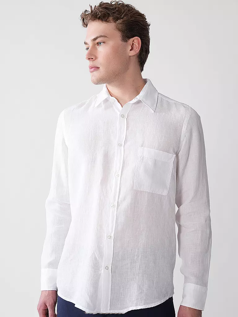 BOSS | Camicia di lino regular fit RELEGANT | Bianco