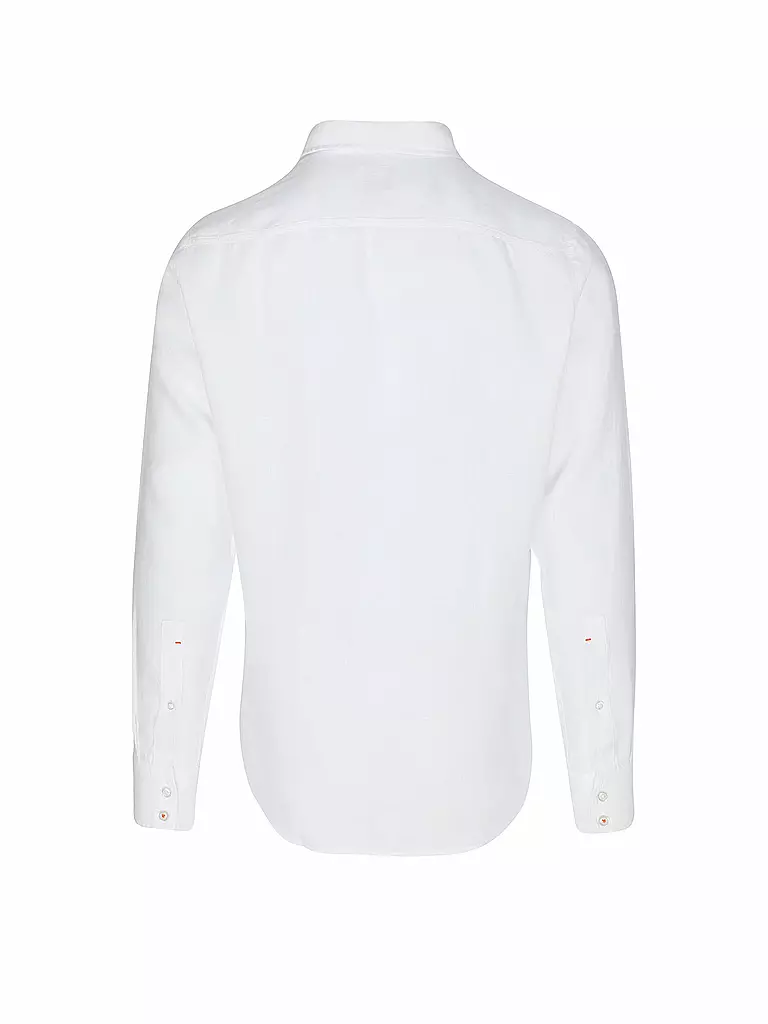 BOSS | Camicia di lino regular fit RELEGANT | Bianco