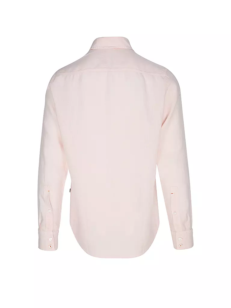 BOSS | Camicia di lino regular fit RELEGANT | Rosa