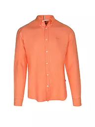 BOSS | Camicia di lino slim fit H-ROAN | Arancione