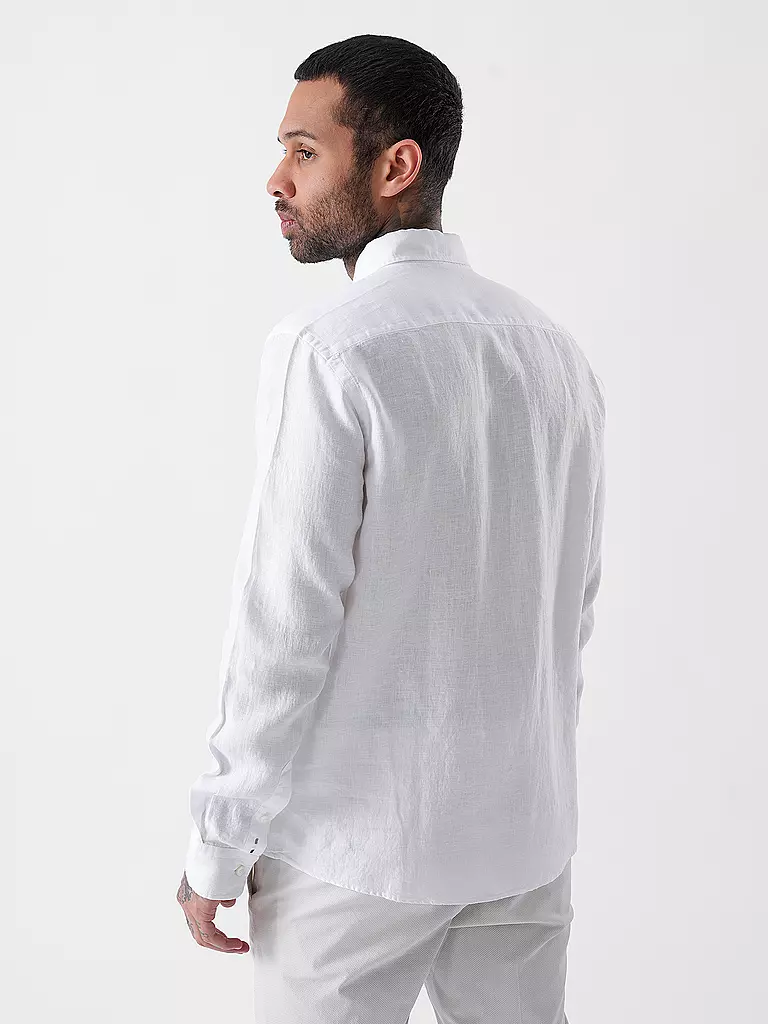 BOSS | Camicia di lino slim fit H-ROAN |