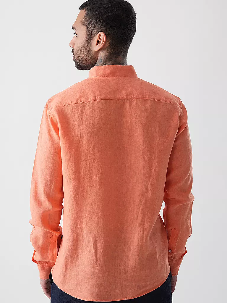 BOSS | Camicia di lino slim fit H-ROAN |