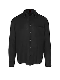 BOSS | Camicia di lino regular fit RELEGANT | Nero