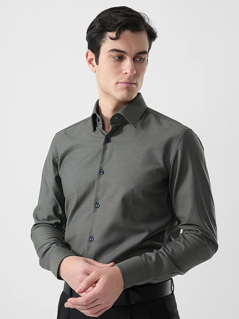 BOSS | Camicia slim fit H-HANK | Verde