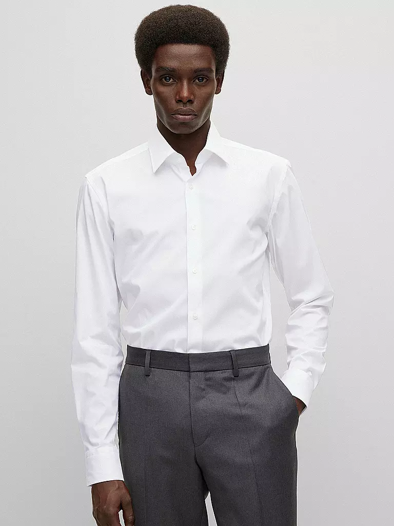 BOSS | Camicia Slim Fit Hank | Bianco