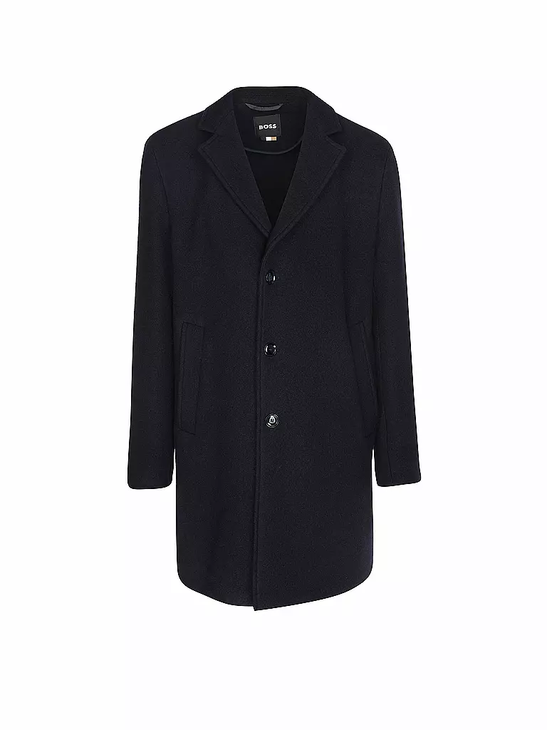 BOSS | Cappotto di lana | Blu scuro