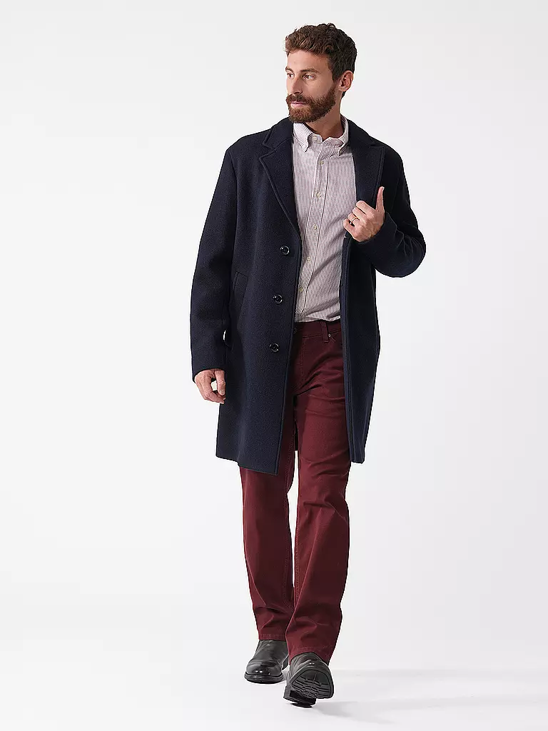 BOSS | Cappotto di lana | Blu scuro