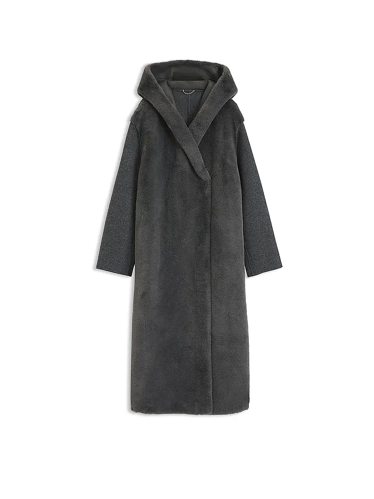 BOSS | Cappotto in lana effetto pelliccia COSFUR_DF | 