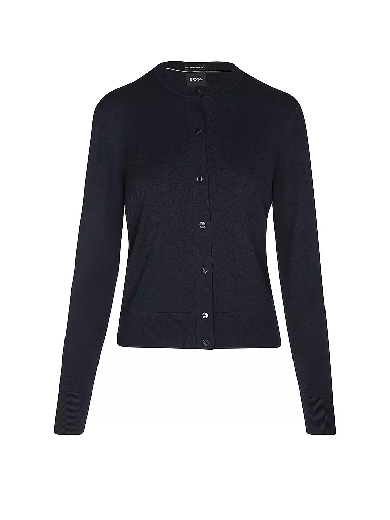 BOSS | Cardigan FADENASI | Blu scuro
