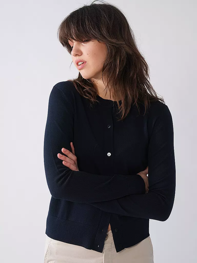 BOSS | Cardigan FADENASI | Blu scuro