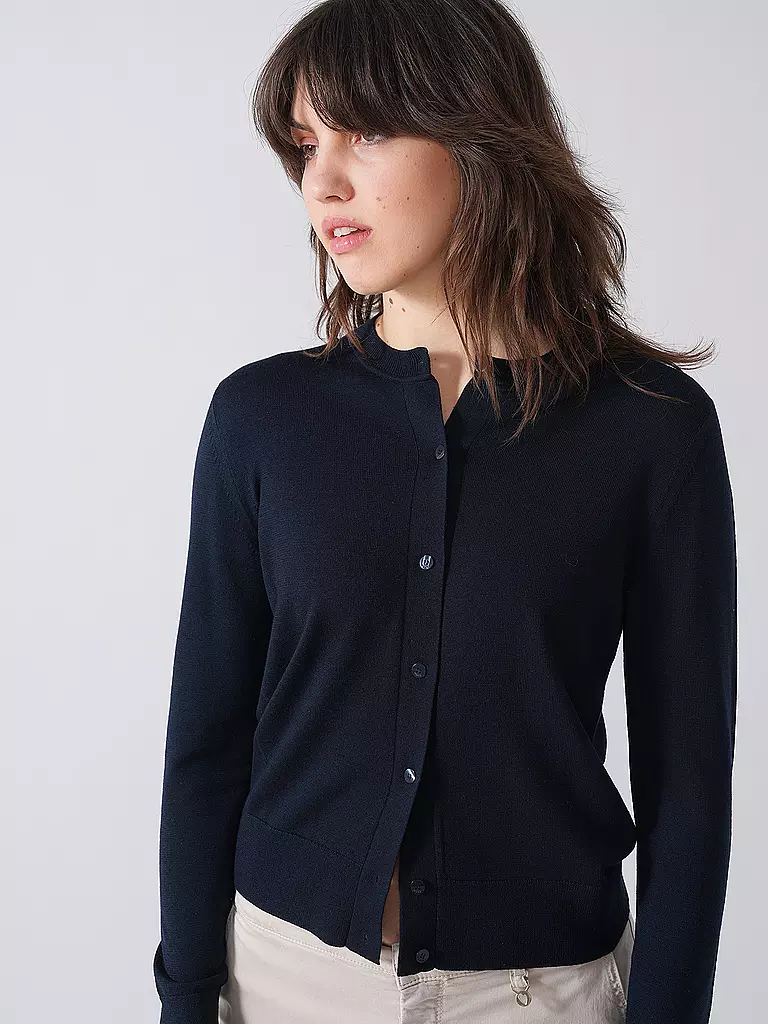 BOSS | Cardigan FADENASI | Blu scuro