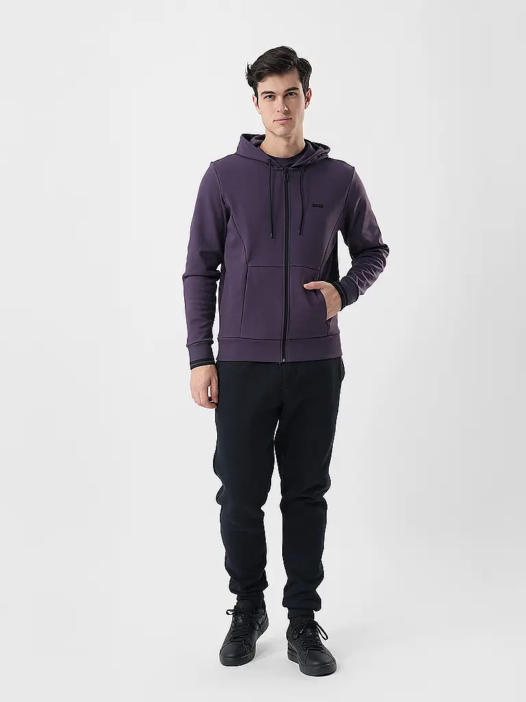 BOSS | Felpa con zip | Lilla