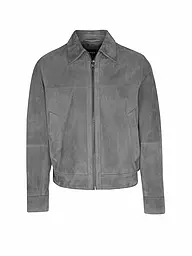 BOSS | Giacca in pelle H-MALBANO5 | Grigio