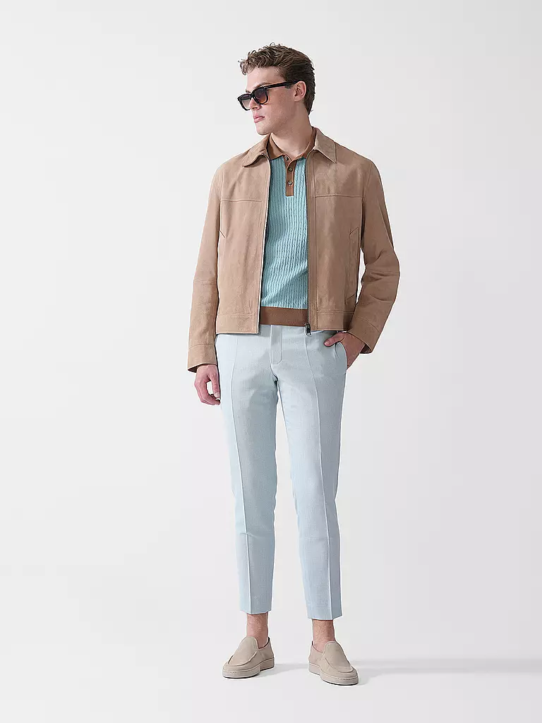 BOSS | Giacca in pelle H-MALBANO5 | Beige