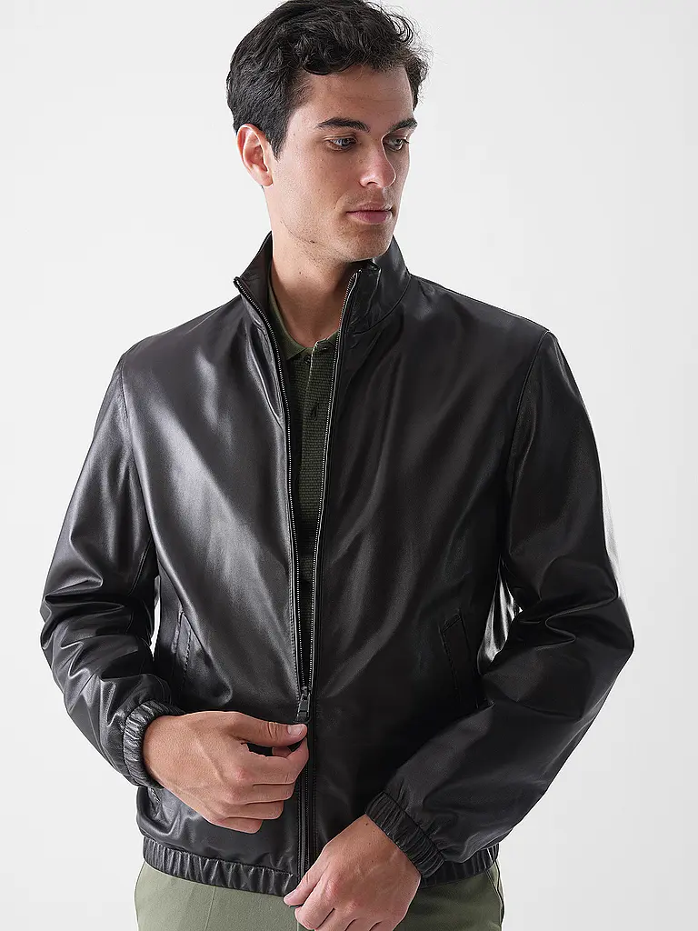 BOSS | Giacca in pelle L-MUBUK2 | 